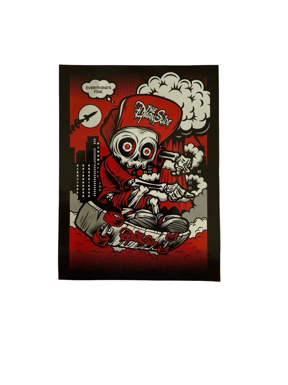 The Dark Side Skateboard Sticker